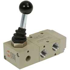 Mekanisk ventil 3/2 1/4, perfekt til anvendelse med fjedre og håndtag.