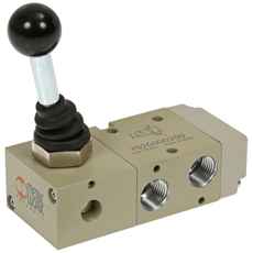 Mekanisk ventil 3/2 1/4 med dobbeltløft, ideel til effektiv styring.