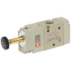 Solenoid ventil 3/2 1/8 Nc med fjeder, perfekt til systemer med små rum.
