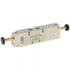 Monostabil solenoid ventil 5/3 1/4 for præcist styret væskestrøm i anvendelser.