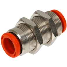 Push-in koblinger 12mm bulkhead-forskruning, ideel til installationer.