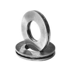 Bred Nord-Lock Skiver M18, 2 stk, designet til sikkerhed i tunge maskiner.