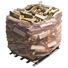 Pallesæk til fin-palle med kapacitet 1,5 m³ net og brænde.