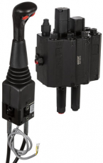 Frontlæsserpakke med joystick, perfekt til effektiv lastning og håndtering.