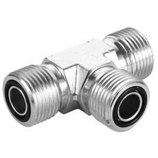 T-Adapter Orfs 9/16 udvendig gevind for effektiv tilslutning af hydraulik.