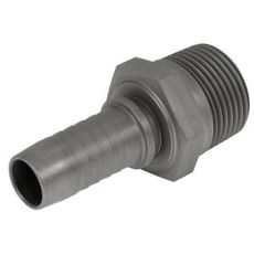 Lige konisk slangekobling Bsp 1-1 med udvendig gevind til robust design.