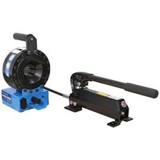 Separat håndpumpe til slangepres 16 mm, maks 1" slange, effektiv og praktisk.