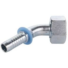 Dkol-6 slangekobling M12X1.5-1/4 45 grader Inv. Gevind, fremragende til kompakte installationer.