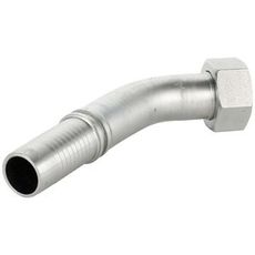 Slangekobling Orfs 9/16-1/4 med 45 graders indvendig gevind til optimal tilslutning.