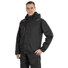 Vinterjakke Florian i sort og grå, stilren og varm, ideel til kolde dage.