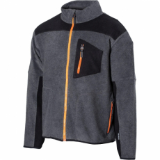 Microfleecejakke Colby Mel. Grå/Sort