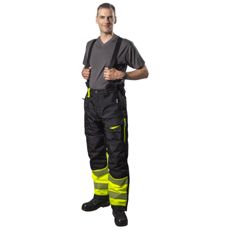 Gule og sorte vinterbukser Austin Kl1, designet til at holde dig varm under vinteraktiviteter.