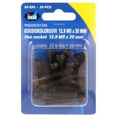 M5X30 unbrakoskrue, 20 stykker, 12.9 hårdhed i henhold til standard Din912.