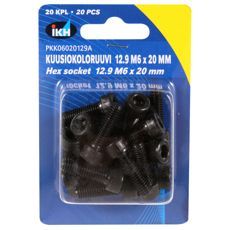 Unbrakoskrue M6X20 12.9, 20-pakke, høj kvalitet for sikker montering.