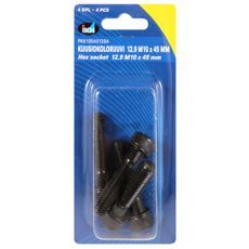 Unbrakoskrue M10X45 12.9 i 4-pak, fremragende til præcisionskonstruktioner.