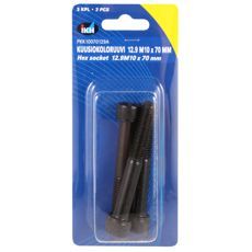 Unbrakoskrue M10X70 12.9 i pakke med 3 stk, perfekt til reparationer.