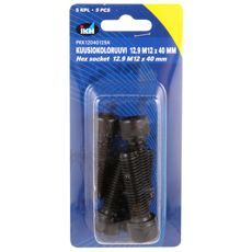 Unbrakoskrue M12x40 12.9, 5 stykker i pakke, ideel til mindre projekter og reparationer.