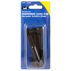 Unbrakoskrue M12X70, 3-pak 12.9, for højere styrke ifølge Din912.