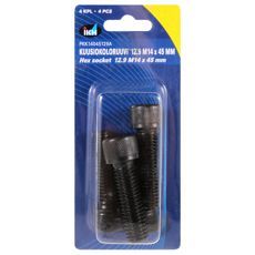 Unbrakoskrue M14X45, 12.9, 4-pakning, sikker til tunge applikationer.