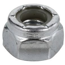 Låsemøtrik Unf Nyloc 1" med galvaniseret overflade for at modstå rust og slid.