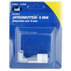 M6 forlængermøtrik, 5-pak, perfekt til gør-det-selv-projekter.