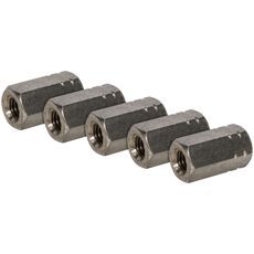 Forlængermøtrik M6 A4 5St, praktisk til hurtige fix.