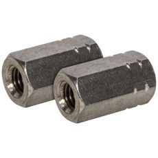 M12 A4 forlængermøtrik til ekstra holdbarhed, 2 stk pr pakke.