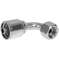 Effektiv slangekobling Bsp 3/8-3/8 med 90 graders indvendigt gevind.