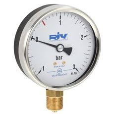 Tryk-/vakuummåler 3/8 80mm