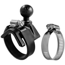 Beslag B rund stang med rem, sikrer en stærk og tryg montering.