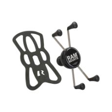 Holder B X-Grip Stander, giver bedre støtte og adgang til telefonen.