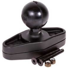 Kraftigt beslag til kvadratstang, 100 mm, for stabil installation.