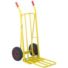 Gul transportvogn fra Ravendo, designet til 250 kg last.