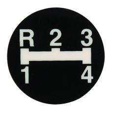 Dekal til gearstang MF 135 - 1682628M1