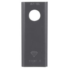 Højkvalitets slåmaskine kniv 110x45 mm, designet til langvarig brug.