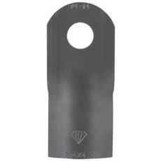 Skårlæggerkniv Krone 117x50x4 mm til effektiv græsslåning og stubfræsning.