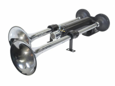 Dobbeltpipet signaltrompet 12/24V