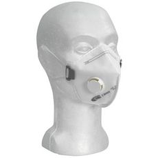 12 stykker Ffp2 åndedrætsværn til effektiv filtrering af luftforurening.