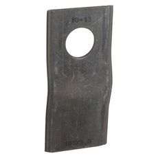 Specialdesignet klinge 105x47 mm, passer til Claas og Pöttinger.