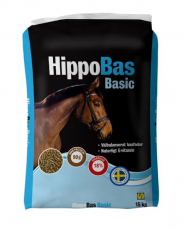 HippoBas Basic på 15 kg, økonomisk løsning til bælgplantefodring.