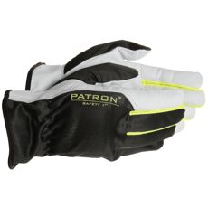 Læderhandsker med for, perfekt til kolde forhold og arbejdsmiljøer.