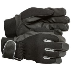 Varme og slidstærke arbejdshandsker med velcro og foring for ekstra beskyttelse.