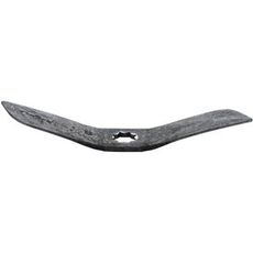 Spaderulleharve kniv med dimensioner 430x74x10mm, til venstre brug.