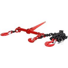 Kraftig vantskrue med kæde på 10mm og 3,5m længde.