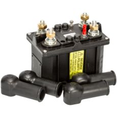 24V elektronisk hovedafbryder, der fungerer med både positiv og negativ tilslutning.