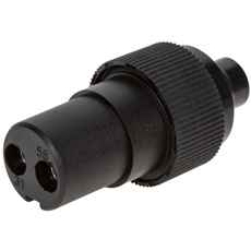 2-polet stik til 12/24V, perfekt til tunge køretøjer og landbrugsmaskiner.