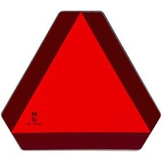 Aluminium advarselstrekant til langsomtgående køretøjer, sikker og holdbar.