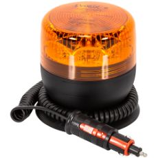 Evolux advarselslys med LED til 12/24V og magnetbeslag, perfekt for sikkerhed.