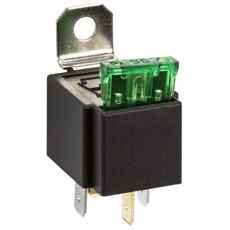 Relæ 4-polet 24V 30A med sikring for sikker elektrisk drift.