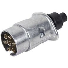 Holdbar 7-polet stikprop i aluminium med IP-beskyttelse til sikker anvendelse.